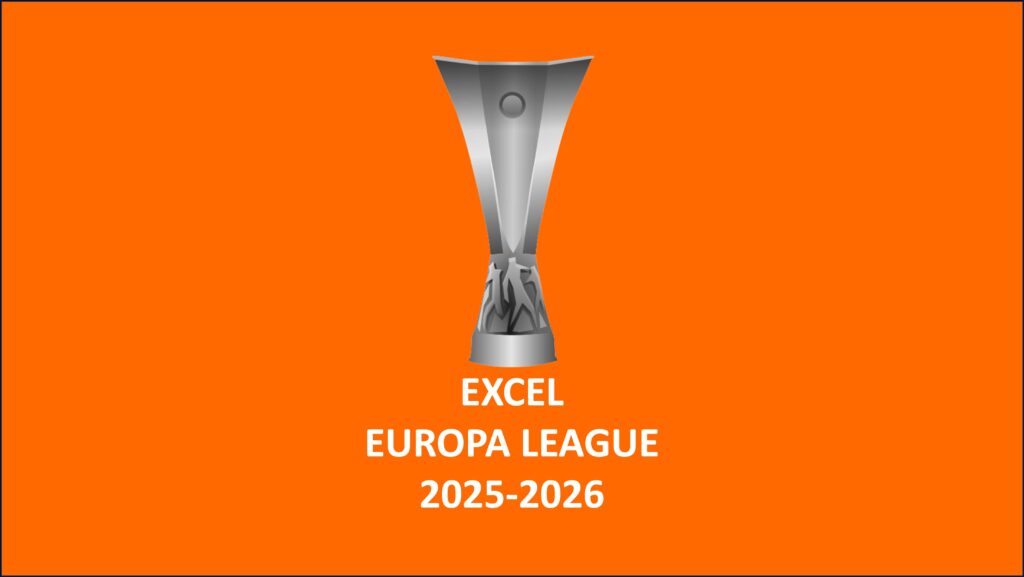 Europa League Excel Schedule 25 26